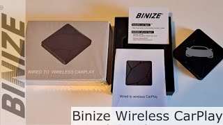 BINIZE Wired to Wireless Carplay BOX  Unboxing  Recensione [upl. by Esela]