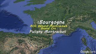 BâtardMontrachet Grand Cru at Pulingy Montrachet commune  French wine map  Wine study [upl. by Garreth643]