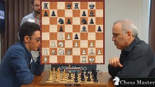 Kasparovs PERFECT ATTACK against the US champion Fabiano Caruana [upl. by Eloise]