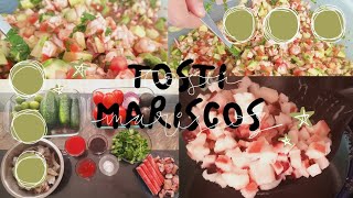 making tosti mariscos food cookingwitheandi mariscos [upl. by Leunamesoj]