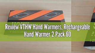 Review VTHW Hand Warmers Rechargeable Hand Warmer 2 Pack 6000mAh with Long Lasting Heating 3 Adjus [upl. by Aisyle924]