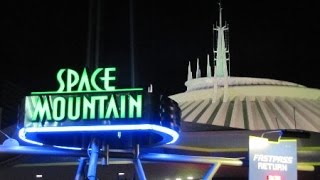 SPACE MOUNTAIN 2014 FRONT ROW POV HD Magic Kingdom Walt Disney World [upl. by Alyakim]