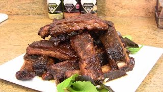 Slow Smoked BBQ Pork Ribs Recipe  How to Make Smoked BBQ Ribs  Cooking With Carolyn [upl. by Nissy]