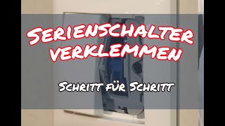 Serienschalter  Einbau im Fertighaus mit 3 und 5adriger Ableitung  Schritt für Schritt [upl. by Sabina542]