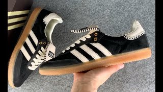 ADIDAS SAMBA PONY TONAL WALES BONNER CORE BLACK IE0580 [upl. by Ainezey214]