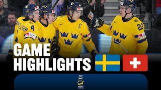 Highlights Sweden vs Switzerland  2024 WorldJuniors [upl. by Nesnej]