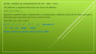 Concurso CPTM Banca RBO 2017 Agente de conservação de via questão 49 [upl. by Malcom527]