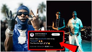 SHATTA WALE FINALLY REACTS TO SARKODIES NEW SONG jailer [upl. by Aivalf]