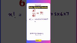 Maths Olympiad Question  Very Easy Approach maths factorial [upl. by Aylat702]