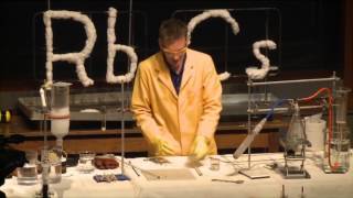 Alkali Metals  19 Reactions of rubidium and caesium with the air [upl. by Oznole]