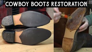 Restoring Classic Western Style Cowboy Boots Restoration Guide [upl. by Dolhenty]