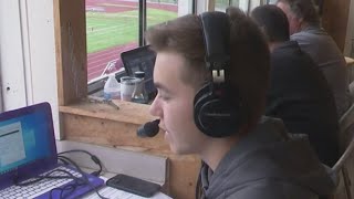 13yearold becomes playbyplay announcer for Moline HS football team [upl. by Zinck31]