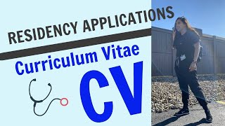 Residency Applications The CV [upl. by Llednahs]