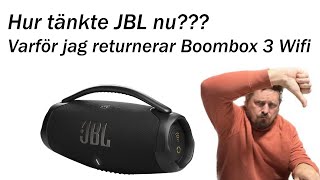 Unboxing JBL Boombox 3 Wifi och varför jag väljer att returnera den Från Elgiganten Outlet Pris [upl. by Imuyam]