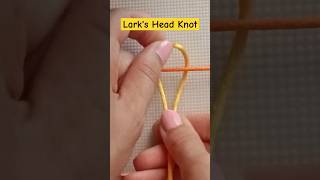 Larks Head Knot macrameknots macrametutorial μακραμε μακραμεκομποι diy spiritart handmade [upl. by Atiuqan858]