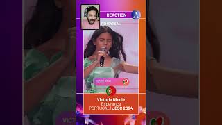 REHEARSAL PORTUGAL 🇵🇹 JUNIOR EUROVISION 2024  Victoria Nicole  quotEsperançaquot  REACTION [upl. by Atinet]