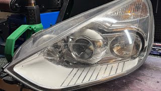 Ford S Max 20062014 Headlight Projector swap  retrofit Bixenon permaseal [upl. by Kirsti]