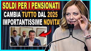 🚨 TUTTE LE PENSIONI CAMBIERANNO DAL 2025  NUOVI AUMENTI DI 279€ 💰 DATE DI PAGAMENTO [upl. by Russom615]