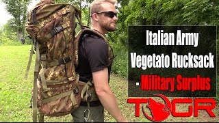 Best Military Pack  Italian Army Vegetato Rucksack  Military Surplus [upl. by Levitan]