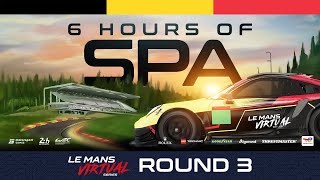 LIVE 6 Hours of Spa  Le Mans Virtual Series 2022 [upl. by Parcel]