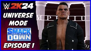 WWE 2K24  Universe Mode  Smackdown Episode 1 [upl. by Aivul]