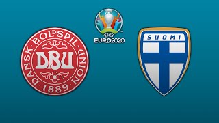 eFootball PES 2021  UEFA Euro 2020  Group B  DenmarkFinland [upl. by Winnah]