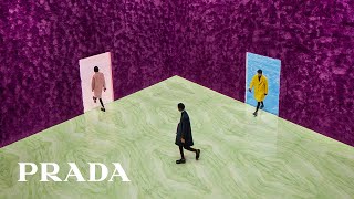 Prada FallWinter 21 Menswear Collection  conversation with Miuccia Prada and Raf Simons to follow [upl. by Tymon]