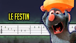 Ratatouille  Le Festin【𝗧𝗔𝗕】➤ GUITAR TUTORIAL [upl. by Renckens]