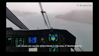 CH149 Cormorant helicopter conducts 2 medevacs in a windstorm in Newfoundland [upl. by Velda]