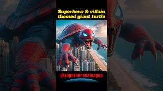 Superhero amp villain themed giant turtle 💥 Avengers DC Marvel Character shorts marvel viralshorts [upl. by Foote]