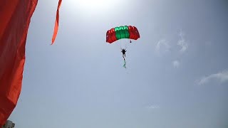 Morocco Aerobatics show on Mohammed VIs accession 24th anniversary [upl. by Sirama]