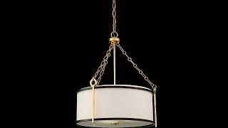 Savoy House Kian 3Light Pendant in Matte Black with True Gold [upl. by Wildon]