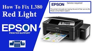 Red light blinking L380  free Download Epson L380 Resetter  2024 [upl. by Atsirhc]