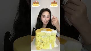 Asmr🍰Eating Custard cake🍰 Soft And Waxy Sound 크림丨먹방丨Mukbang丨Satisfying丨Eatings [upl. by Nikolai292]