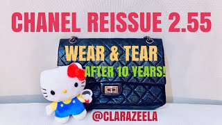 CHANEL REISSUE REVIEW WEAR amp TEAR AFTER 10 YEARS [upl. by Dilly]