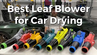 Best Leaf Blower for Car Drying  EGO Milwaukee DEWALT Makita RYOBI Greenworks Kobalt or SKIL [upl. by Ahsiner]