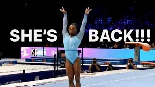 Simone Biles’ impressive 58865 qualification score [upl. by Arihaz105]