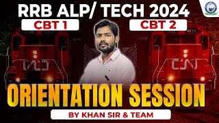 Orientation Session  RRB ALP  TECH 2024  CBT1 CBT2  By Khan Sir alptechnician rrb khansir [upl. by Uehttam]