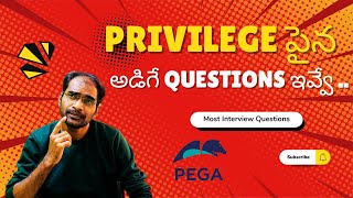 What Is Privilege In Pega Frequently Asked Questions in Pega [upl. by Amberly]