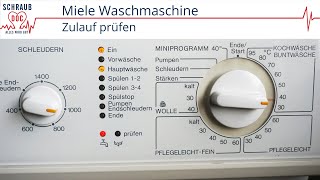 Waschmaschine  Zulauf prüfen blinkt  Leitfaden zur Fehlerbehebung Miele [upl. by Gatian564]