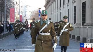 Carabineros de Chile Relevo de Guardia en el Palacio de La Moneda 30 de Junio 2023 [upl. by Leahciam]