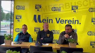 Pressekonferenz nach NiederrheinpokalAchtelfinale TSV Meerbusch  Union Nettetal 131024 [upl. by Henni]