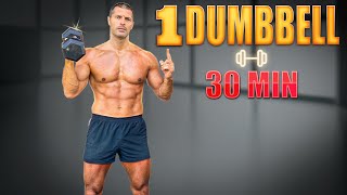 30Minute Full Body Strength Workout with One Dumbbell – Perfect for Home Fitness [upl. by Daht]