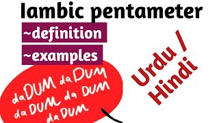 Iambic pentameter in literature poetry meter amp rhythm  Iambic pentameter definition and examples [upl. by Bedwell61]