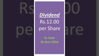 Dividend of Rs1200  Dividend in November 2024  Upcoming Dividend in November 2024 [upl. by Hayilaa]