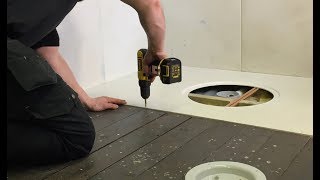 How to install a wetroom on a timber floor with an Impey EasyFit Wet room tray [upl. by Dreeda]