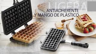 ¿Cómo hacer waffles caseros Waflera manual Universal [upl. by Toile]