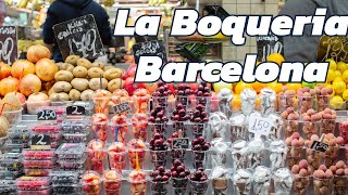 The Mercat de Sant Josep de la Boqueria Barcelona Spain [upl. by Aititel]