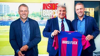 HANSI FLICK HIS FIRST DAY AT FC BARCELONA 🔵🔴 [upl. by Shanan115]