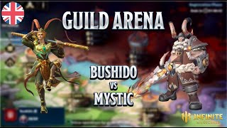 Bushido 3 vs Mystic 1  Guild Arena  Infinite Magicraid [upl. by Kenwrick190]